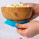 image 2 of Tiny Dining Children's Bamboo Suction Elephant Dinner Set - Blue