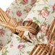 image 4 of Deluxe Shopping Basket With Rose Lining | Multi | Garden Rose
