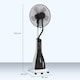 image 5 of HOMCOM Pedestal Fan with Water Mist Spray, Spray Misting Fan with 75 Oscillation, Remote Control, Tilt Head, 3 Speeds, 3 Modes, 3 Mist, 3L Water Tank, Wheels, for Home, 125 cm