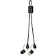 image 1 of Tekio Aluminium 6-In-1 Mobile Phone Charger - Solid Black - One Size
