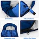 image 6 of Sleeping Bags Adults 3 Season Backpacking Waterproof Hiking Camping Waterproof Blue