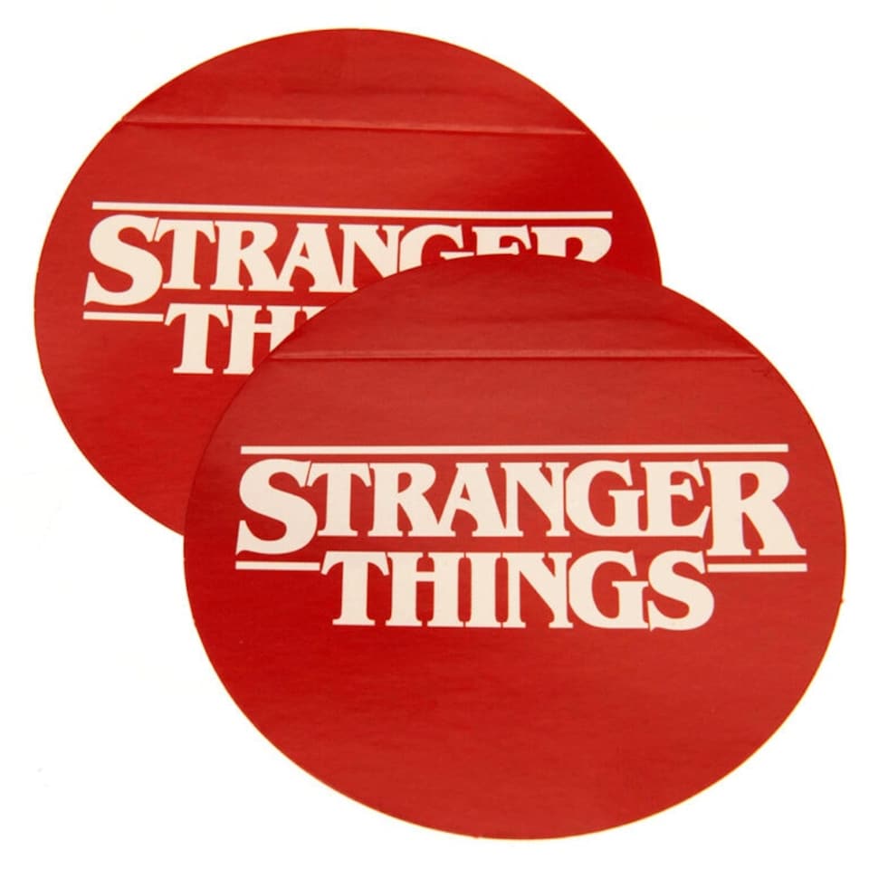 image 1 of Stranger Things Logo Gift Wrap Sheets - Brown - One Size