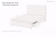 image 5 of Sloomy Alabama Latte Dumfries Divan Bed Base 2 Drawers Same Side With 54 Inch Floor Standing Headboard | Brown | Latte | Small Single | 1