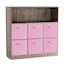 Anthracite Oak & Light Pink