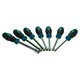 image 2 of 7pc Extra Long Metric Hex Nut Drivers Spinners Sockets 5mm - 13mm Soft Grip