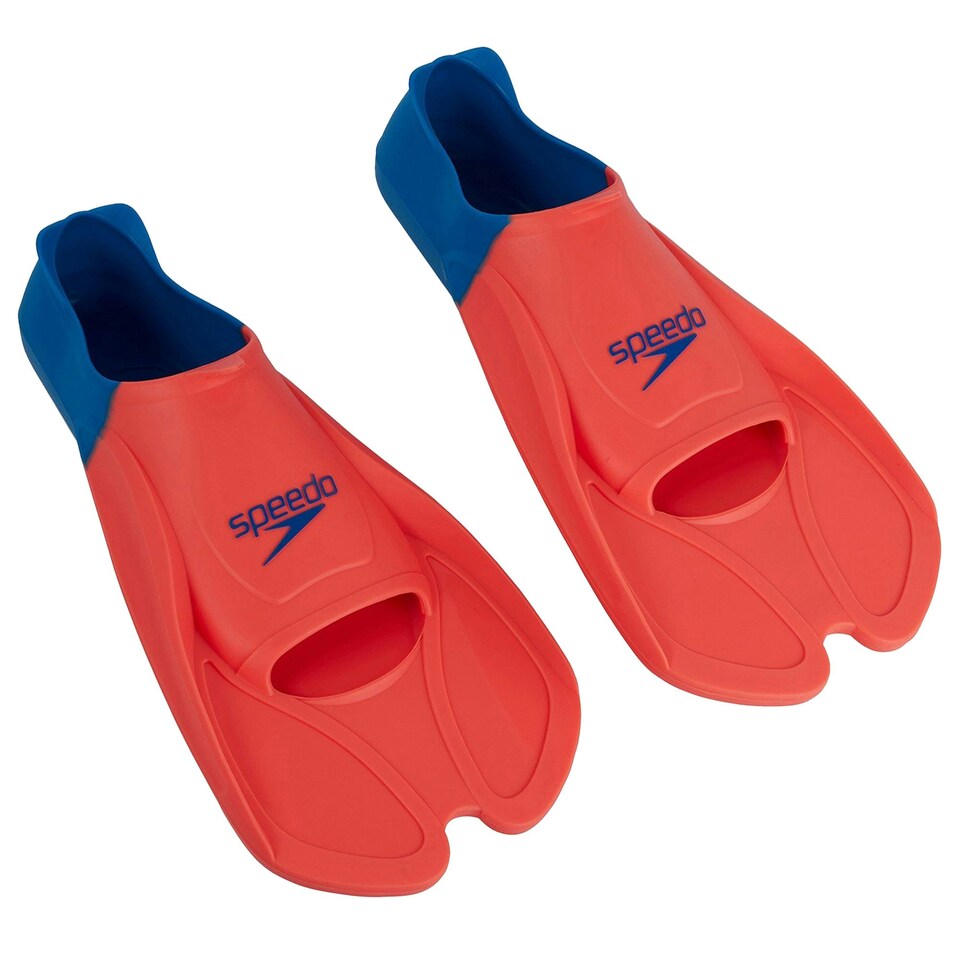 image 1 of Speedo Unisex Adult Training Diving Fins - Tango/Blue - 8 UK-9 UK