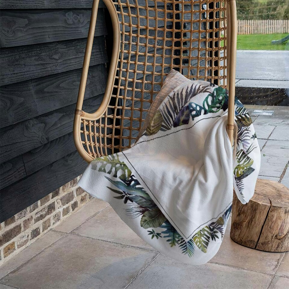 image 1 of Square Tropical Border (Blanket)