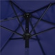 image 5 of Yaheetech 230 cm Patio Umbrella with 6 Ribs Push Button Tilt and Crank-Navy Blue