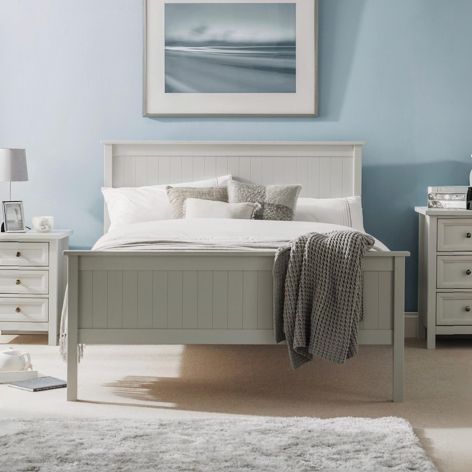 image 1 of Garnet Bed - Dove Grey -  Double (135cm)