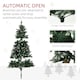 image 9 of HOMCOM 6 Ft Artificial LED Christmas Tree with Metal Base, Hinged Branches
