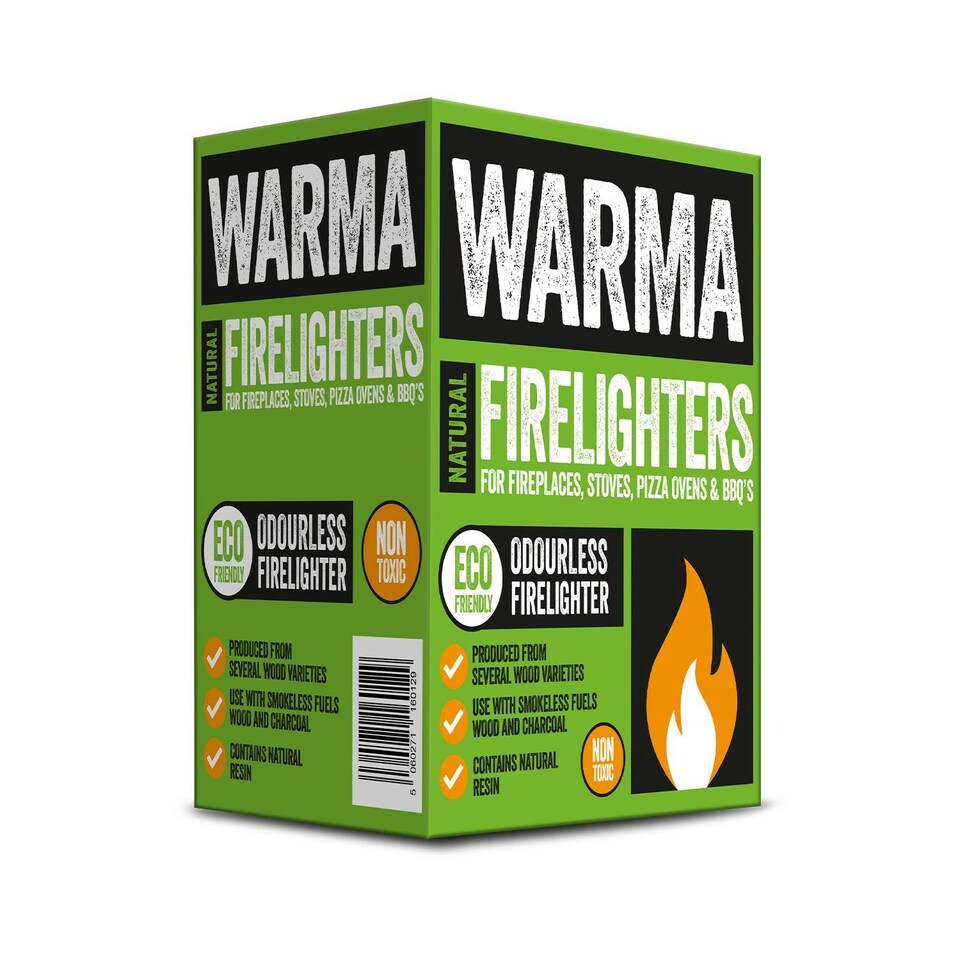 image 1 of Warma Natural Eco Wood Wool Firelighters - 6 Boxes 180 Pieces