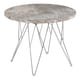image 1 of Prunus Round Side Table  with Grey-Brown Marble Top