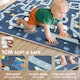 image 7 of AIYAPLAY Foldable Baby Play Mat Double-Sided, Baby Playpen Floor Mats for Toddlers, Waterproof Large Foam Playmat for Playroom and Nursery, 202 x 180.5cm, Traffic and Grey Diamond Theme