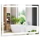 image 2 of COSTWAY 75 x 50 CM LED Lighted Bathroom Mirror Wall Mounted