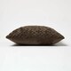 image 4 of Homescapes Sofia Pleated Brown Velvet Cushion - 45 x 45 cm | Brown | 45 x 45 cm | 1