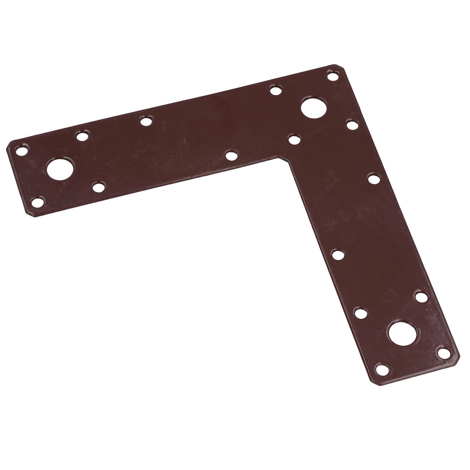 image 1 of Angle Corner Bracket L-Shape Brace Fastener Plate 150 x 150 x 37mm Joist 5PK