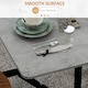 image 6 of HOMCOM Drop Leaf Table with Wheels Folding Dining Table for Small Spaces, Grey