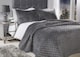 image 4 of Banbury Bedspread Silver | Grey | Grey