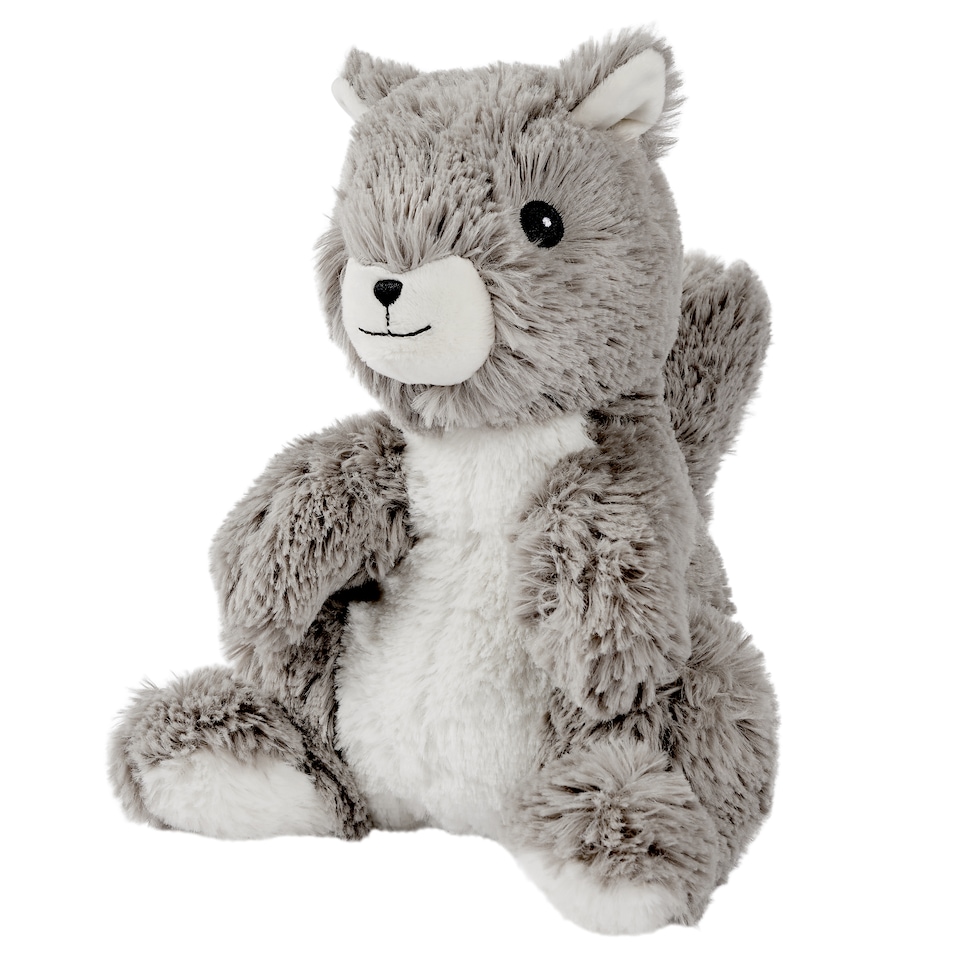 image 1 of Warmies Plush Squirrel Microwavable Weighted Teddy with French Lavender Scent, Hot or Cold for Cool Relaxation and Warm Relief