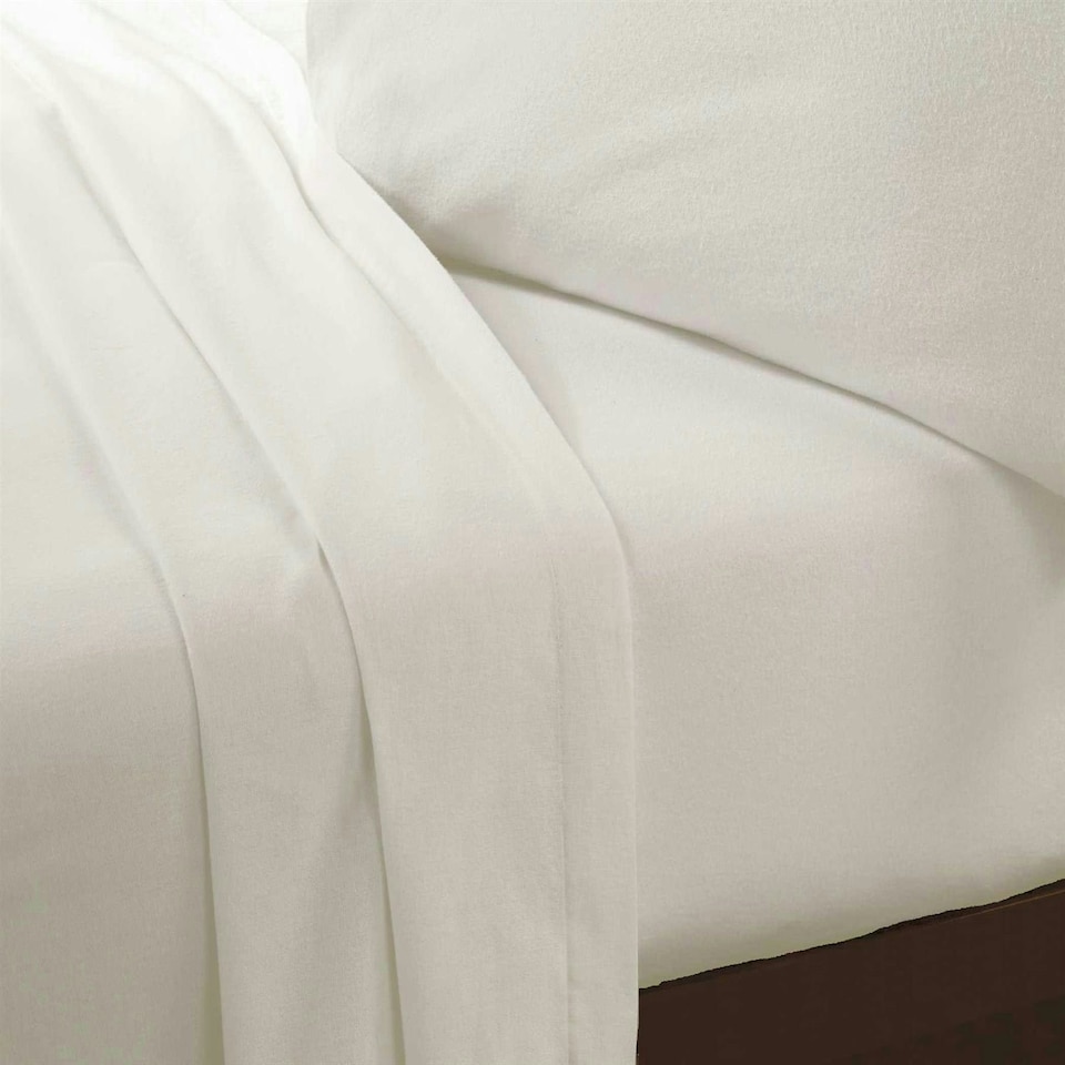 image 1 of Microfibre Cream Single Sheet Set