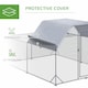 image 6 of PawHut Chicken Run W/ Roof, Walk In Chicken Coop for 10-12 Chickens, Hen House