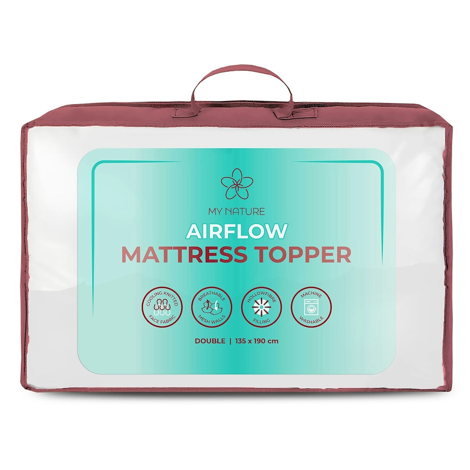 image 1 of My Nature Airflow Mattress Topper White | Double