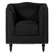 image 1 of Interiors by Premier Black Fabric Chair, Enchanting Sleep chair, Easy to Assemble Borg Chair, Comfy Office Chair