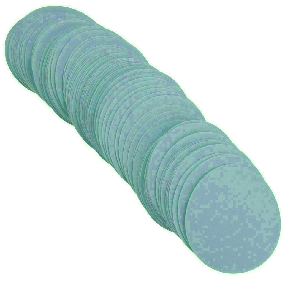 image 1 of 75mm Ceramic Abrasive Sanding Polishing Discs Hook And Loop 400 grit 100pc