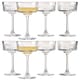 image 1 of Queensway Home & Dining Champagne Coupe Glasses 260ml 4 or 8 Pack | Clear | 8 Glasses