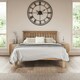 image 2 of Dunkeld Solid Wooden Oak Low Footboard Shaker Style Bed Frame (Double) | Brown | Oak | Double