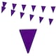 image 1 of Purple Colour Party Bunting 10m with 20 Pennants