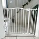 image 9 of Safetots Extra Tall Curved Top Safety Gate, 71cm - 80cm, Matt White, Extra Tall 100cm in Height, Pressure Fit Stair Gate