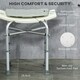 image 3 of HOMCOM Aluminium Shower Stool Adjustable Bath Stool for Senior Disabled Pregnant