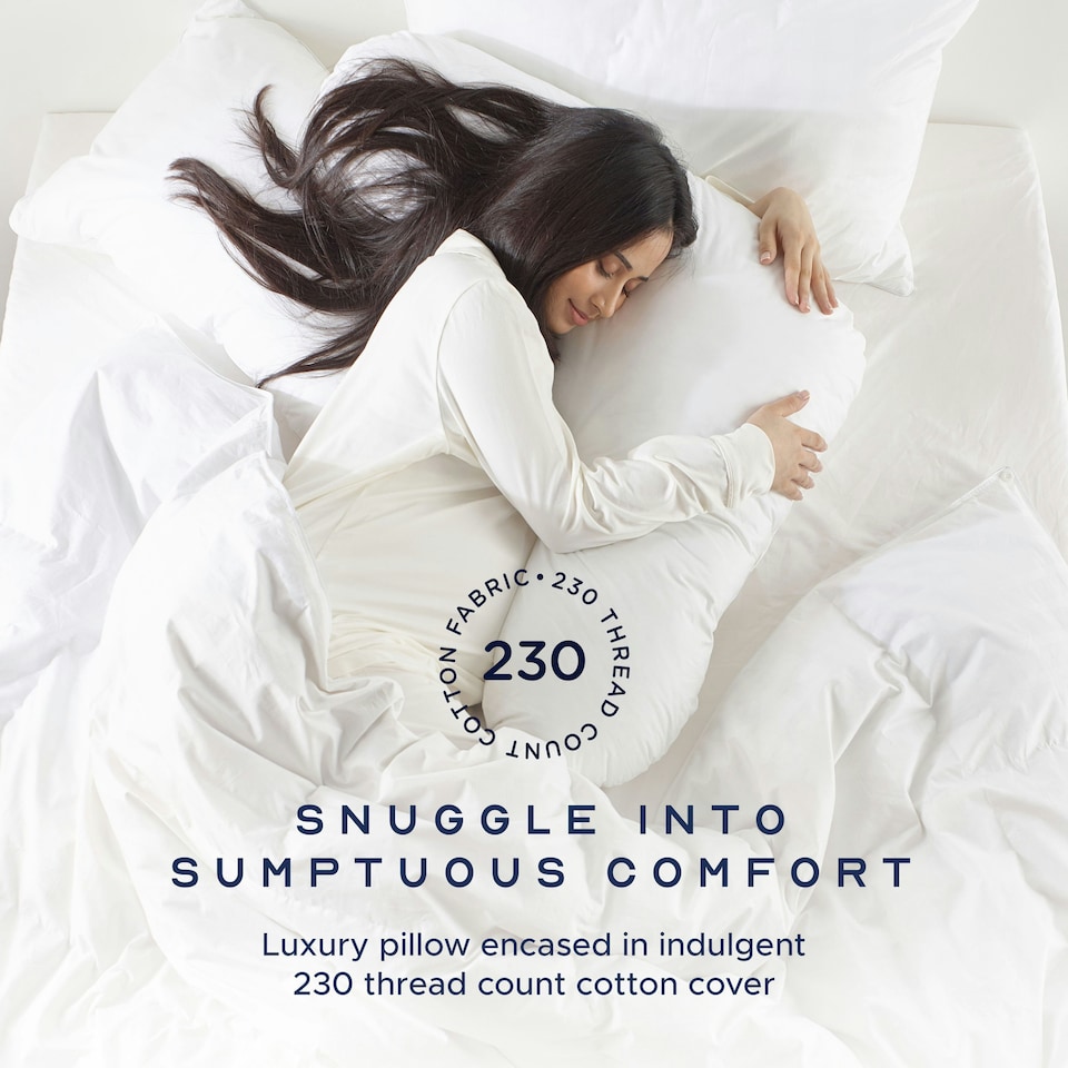 image 1 of Snuggledown V Shape Firm Support Pillow White | White | 1 Pack