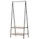 image 6 of HOMCOM 2-Tier Garment Rack Storage Shelves Metal Coat Shoes Clothes Stand