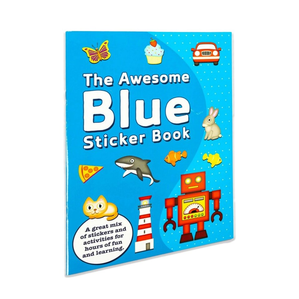 image 1 of Alligator The Awesome A4 Sticker Book - Blue/Multicoloured - One Size
