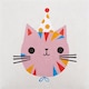 image 4 of Pack of 10 in 2 Cute Cat Designs Kids Birthday Cards