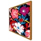 image 4 of Bright flowers on dark background (Picture Frame) Black | S