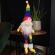 image 1 of 47cm Rainbow Plush Seated Christmas Gonk with Dangly Legs Decoration
