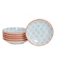 image 1 of Nicola Spring Hand-Printed Plant Pot - 14cm - Orange | Orange | Orange