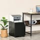image 2 of Vinsetto Mobile File Cabinet Steel Lockable w/ Pencil Tray for A4, Letters Black