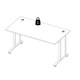 image 7 of Prima Desk 150cm in Oak with White Legs