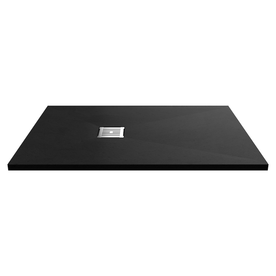 image 1 of Balterley Premium Slimline Rectangular Shower Tray | Black | Black Slate | 1