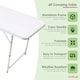 image 4 of 6ft Folding Outdoor Camping Kitchen Work Top Table | White