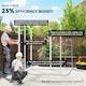 image 3 of Outsunny 6 x 5ft Resin Garden Shed with Floor and Window, Light Grey 