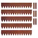 image 1 of Metal Garden Border Edging 1m Saw Tooth Spikes - Set of 5 | Bronze | Rust