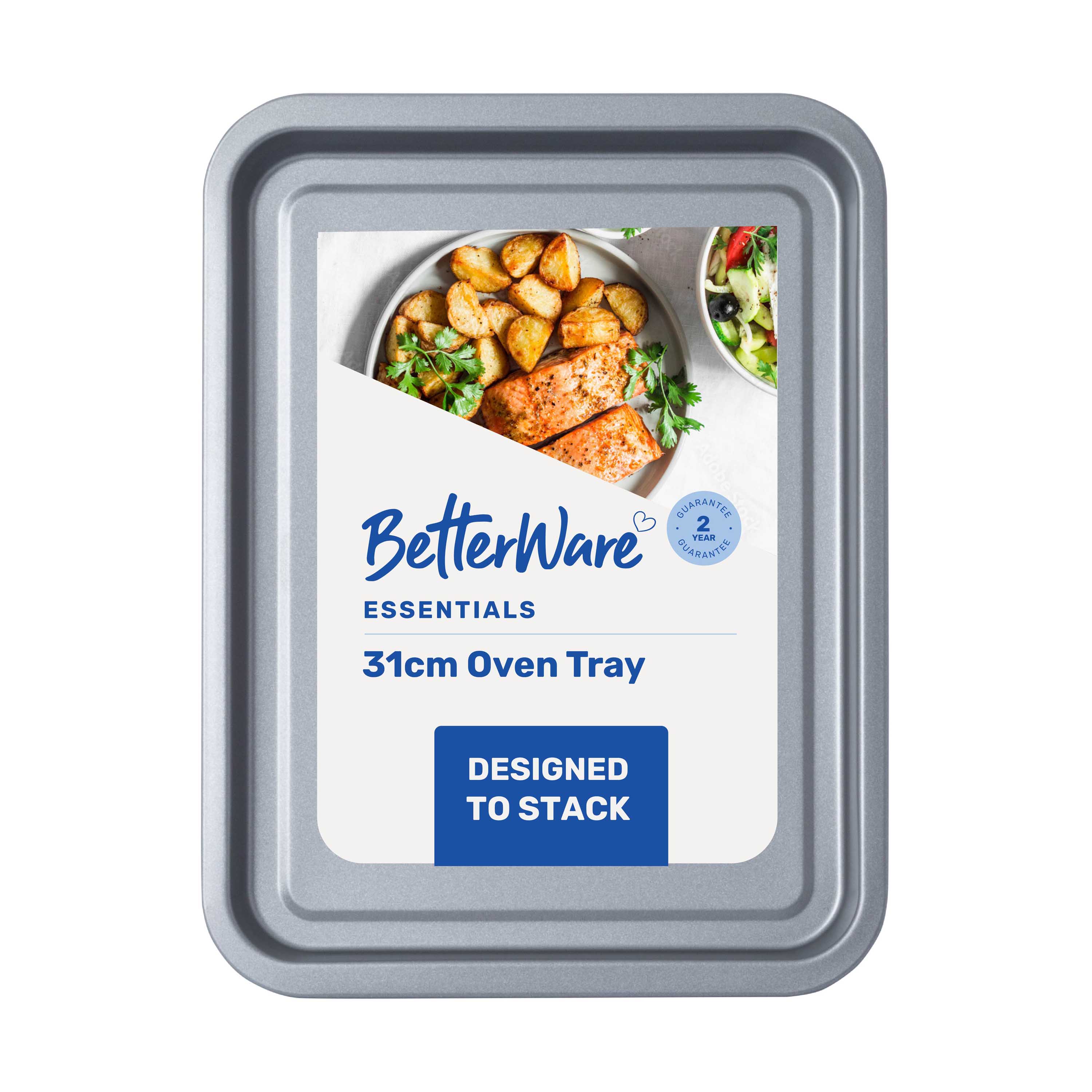 Betterware Essentials 31cm Non-Stick Oven Tray in Silver