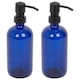 image 1 of Harbour Housewares Glass Soap Dispensers - 500ml - Blue - Pack of 2