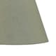 image 4 of Set of 2 Sage Green Cotton 20cm Diameter Tapered Fabric Lamp Shades Green