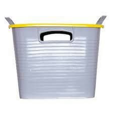 Red Gorilla Stack N Store Storage Box - Grey/Yellow - One Size
